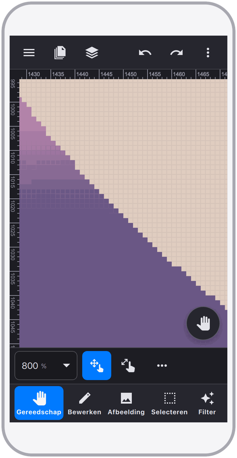 Pixelniveau Bewerken
